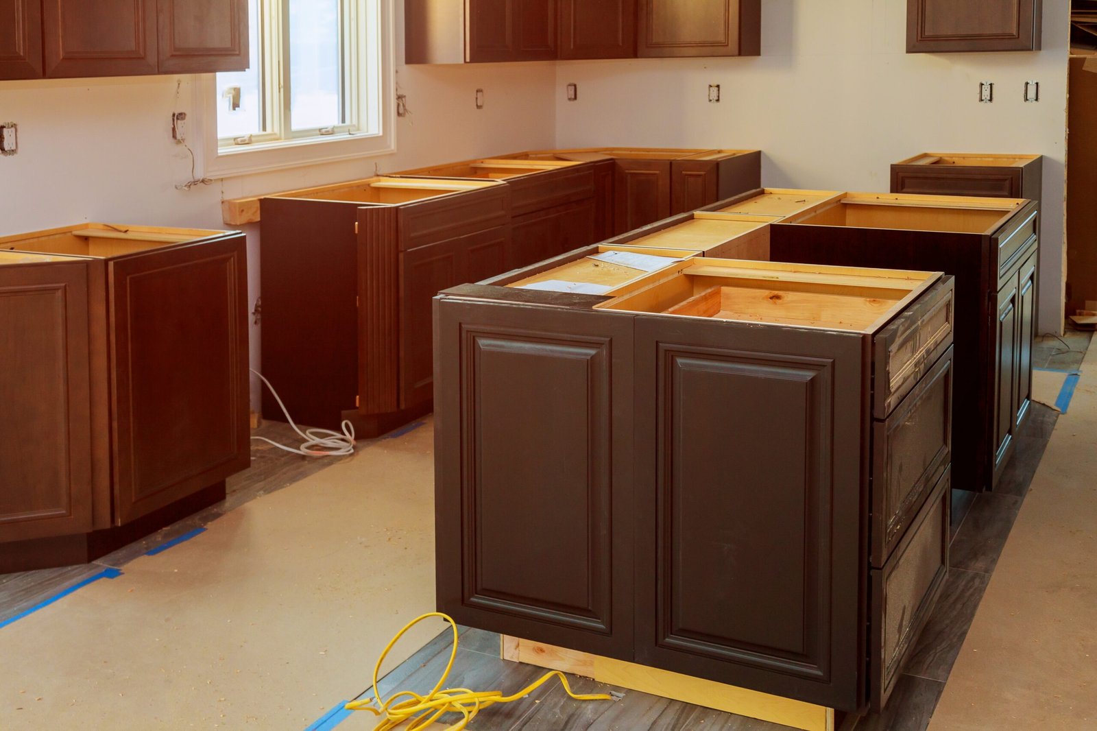 Cabinet refinishing and staining project