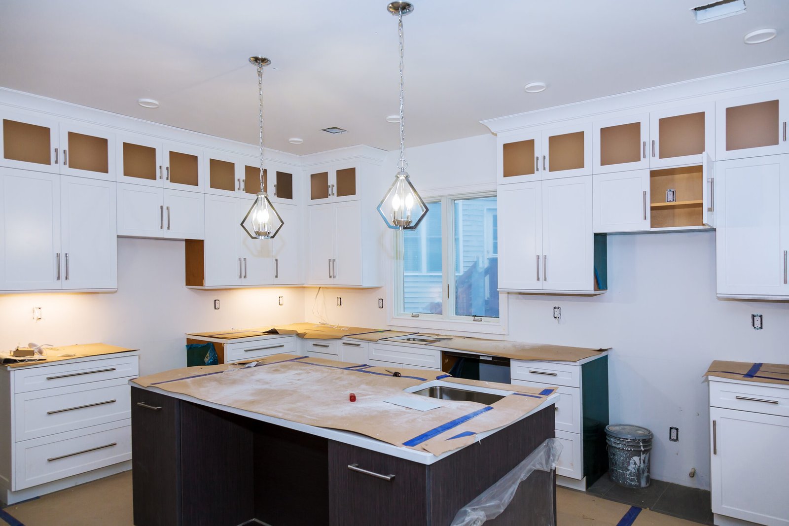 Completed kitchen remodeling project
